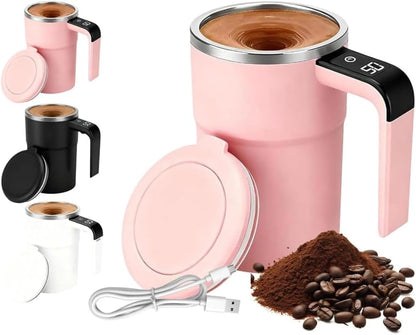 ☕ Tasse Auto-Mélangeuse Intelligente avec Affichage LED de Température.