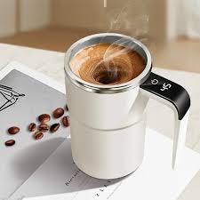 ☕ Tasse Auto-Mélangeuse Intelligente avec Affichage LED de Température.